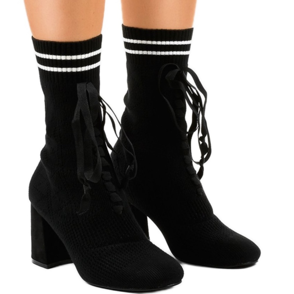 Socks heels boots